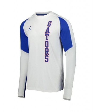 Men's Brand White Florida Gators Basketball Shooting Raglan Long Sleeve T-shirt $34.30 T-Shirts