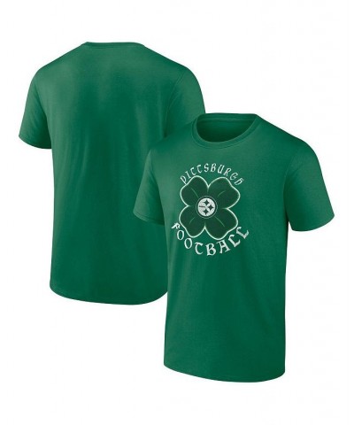 Men's Branded Kelly Green Pittsburgh Steelers Celtic Clover T-shirt $15.80 T-Shirts