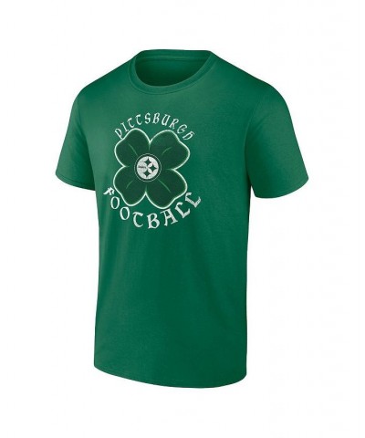 Men's Branded Kelly Green Pittsburgh Steelers Celtic Clover T-shirt $15.80 T-Shirts