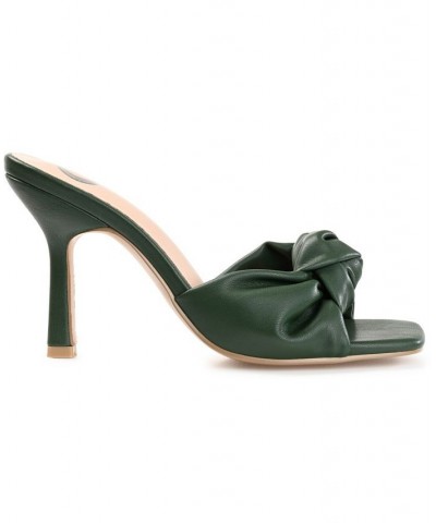 Women's Diorra Knotted Sandals Green $38.70 Shoes