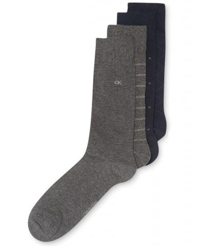 4-Pack Patterned Dress Socks Blue $11.68 Socks