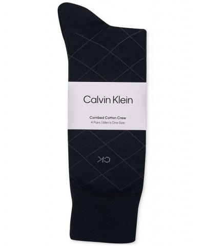 4-Pack Patterned Dress Socks Blue $11.68 Socks