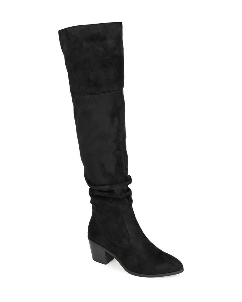 Women's Zivia Extra Wide Calf Boots PD01 $48.00 Shoes