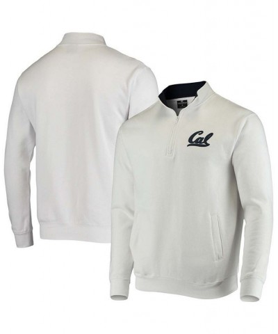 Men's White Cal Bears Tortugas Logo Quarter-Zip Jacket $24.00 Sweatshirt