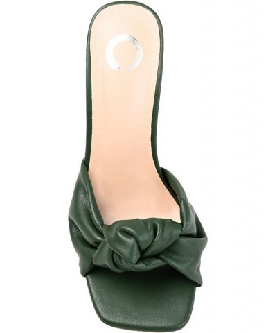 Women's Diorra Knotted Sandals Green $38.70 Shoes