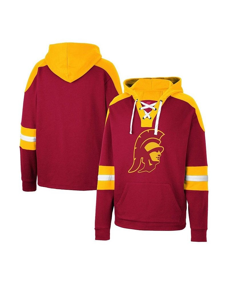 Men's Cardinal USC Trojans Lace-Up 4.0 Pullover Hoodie $36.75 Sweatshirt