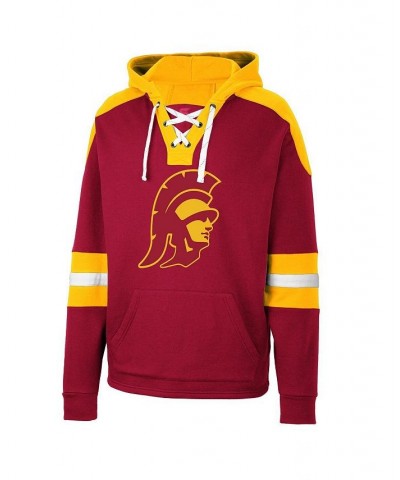 Men's Cardinal USC Trojans Lace-Up 4.0 Pullover Hoodie $36.75 Sweatshirt