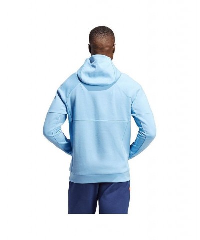 Men's Sky Blue New York City FC Travel Pullover Hoodie $50.99 Sweatshirt