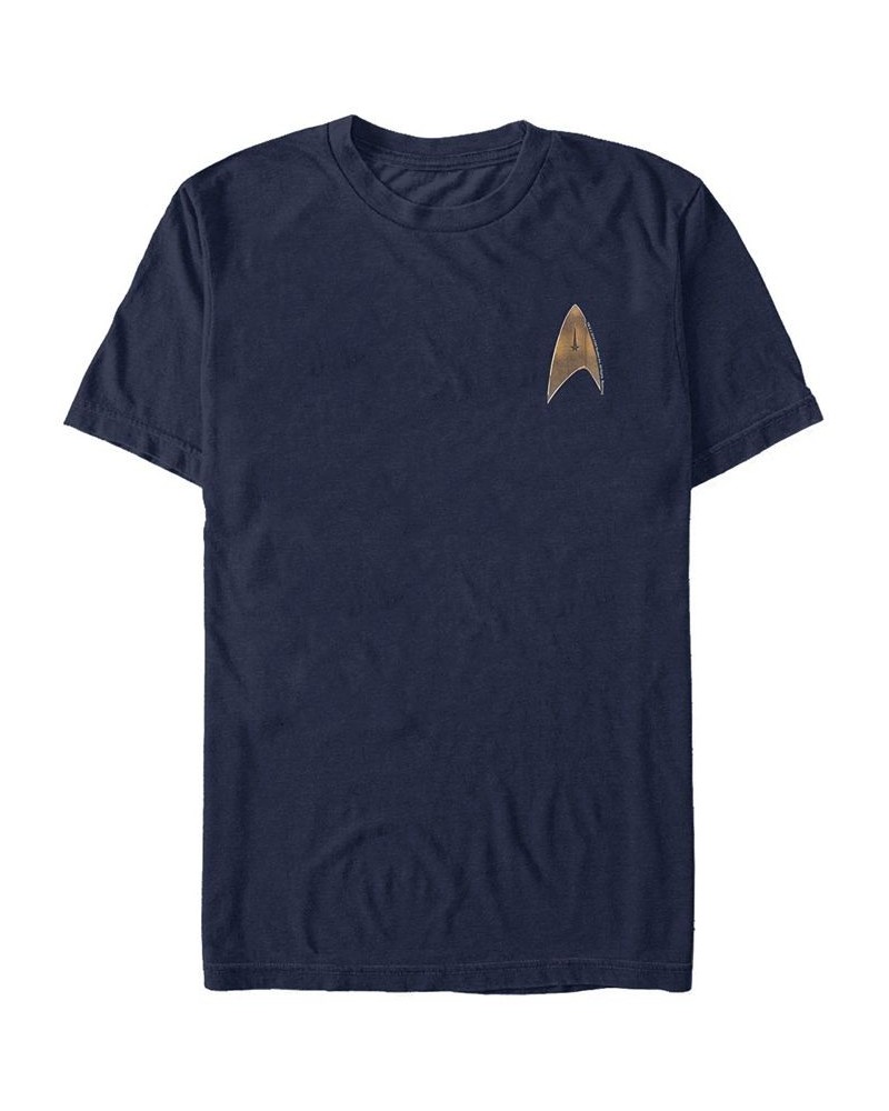 Star Trek Discovery Men's Delta Command Badge Short Sleeve T-Shirt Blue $20.99 T-Shirts