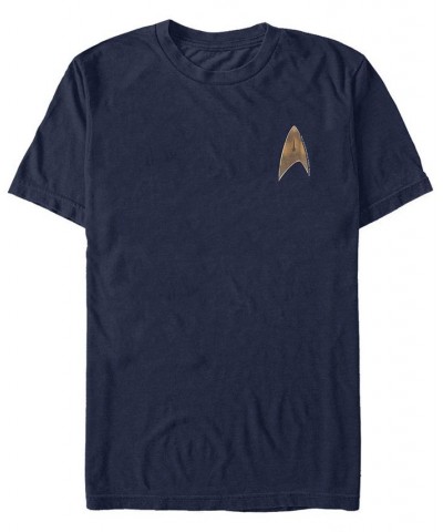 Star Trek Discovery Men's Delta Command Badge Short Sleeve T-Shirt Blue $20.99 T-Shirts