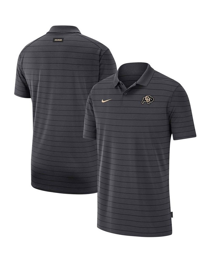 Men's Anthracite Colorado Buffaloes 2021 Early Season Victory Coaches Performance Polo $26.10 Polo Shirts