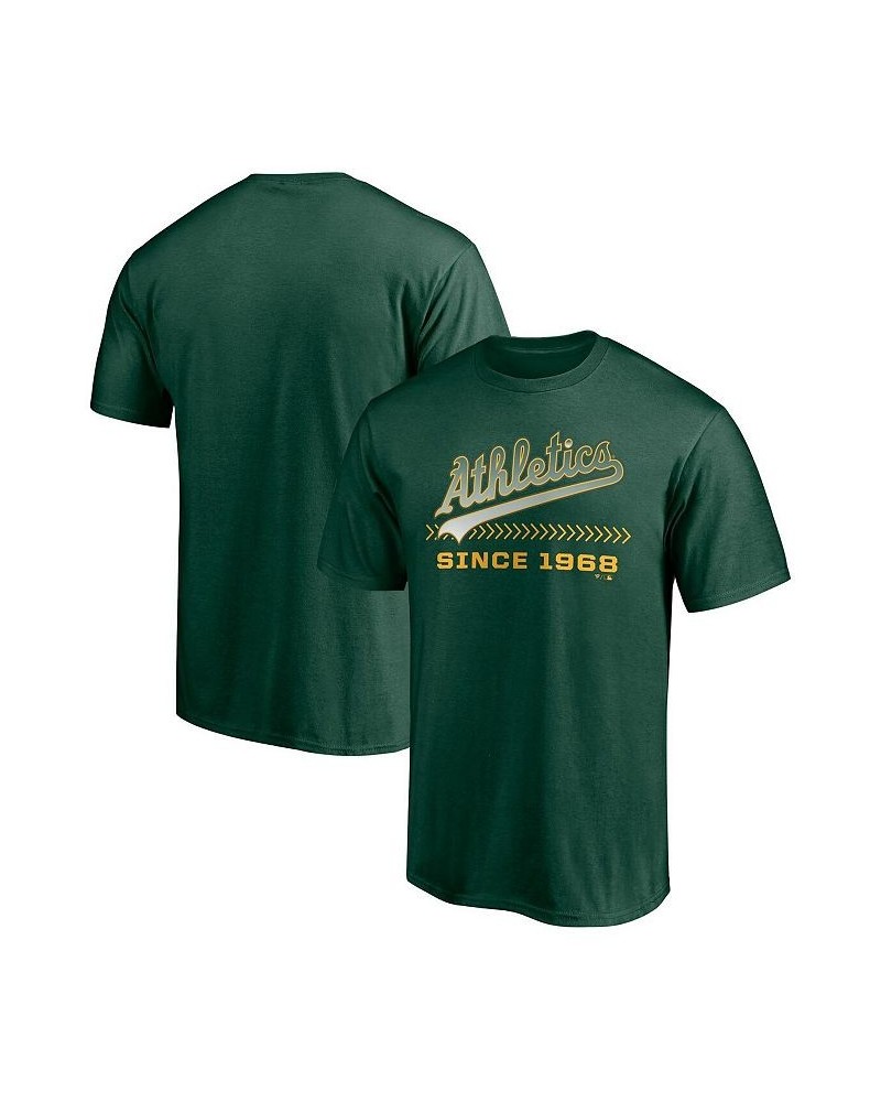 Men's Branded Green Oakland Athletics Total Dedication T-shirt $22.79 T-Shirts