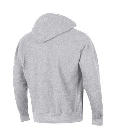 Men's Heathered Gray Tennessee Volunteers Team Arch Reverse Weave Pullover Hoodie $50.34 Sweatshirt