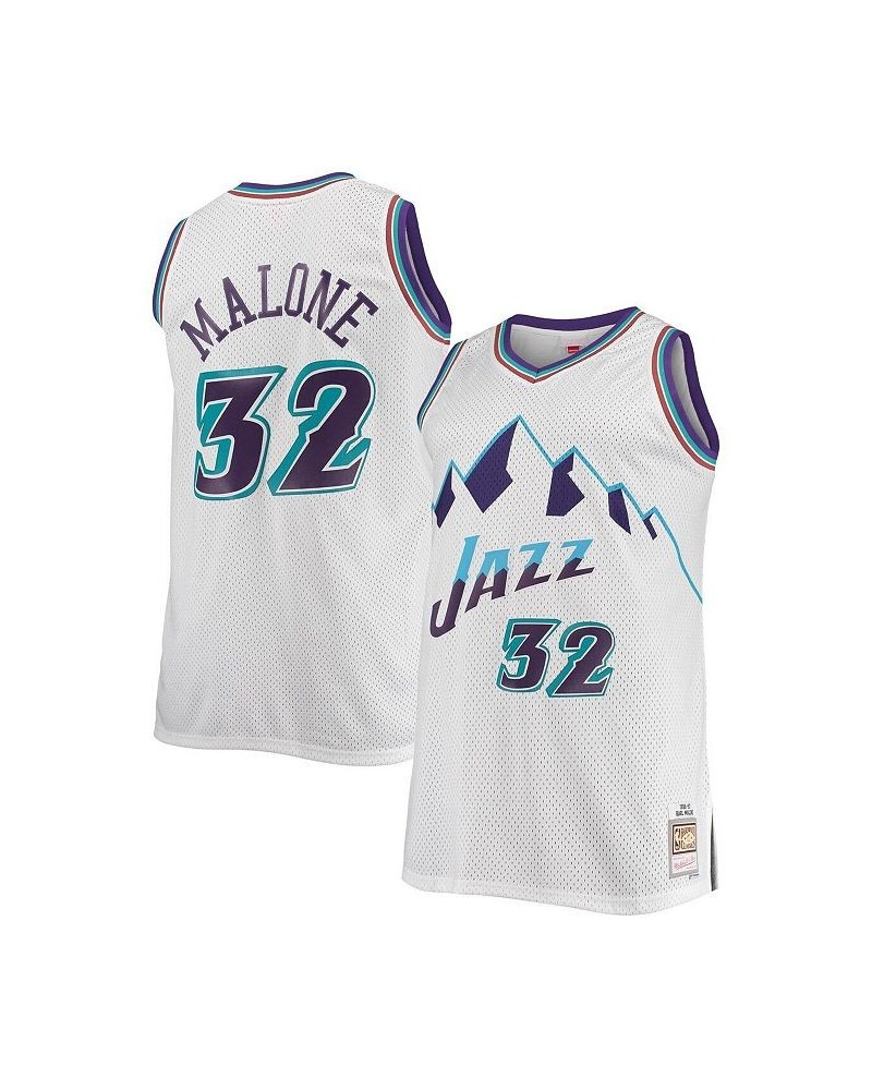 Men's Karl Malone White Utah Jazz Big and Tall Hardwood Classics Jersey $55.50 Jersey