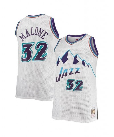 Men's Karl Malone White Utah Jazz Big and Tall Hardwood Classics Jersey $55.50 Jersey