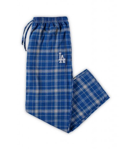 Men's Royal and Gray Los Angeles Dodgers Big and Tall Team Flannel Pants $22.00 Pajama