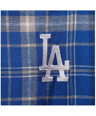 Men's Royal and Gray Los Angeles Dodgers Big and Tall Team Flannel Pants $22.00 Pajama