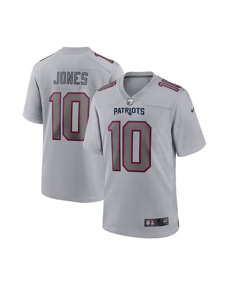 Men's Mac Jones Gray New England Patriots Atmosphere Fashion Game Jersey $70.00 Jersey