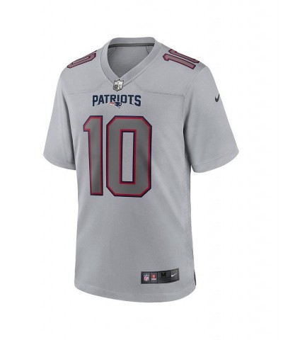 Men's Mac Jones Gray New England Patriots Atmosphere Fashion Game Jersey $70.00 Jersey