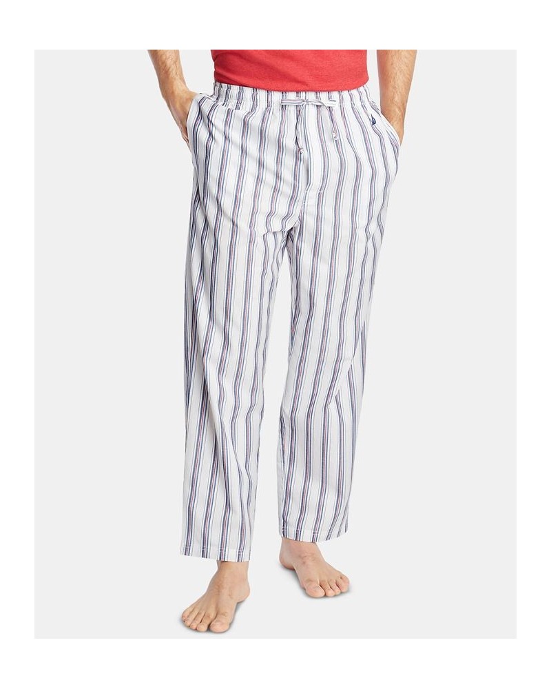 Men's Cotton Striped Pajama Pants White $14.05 Pajama