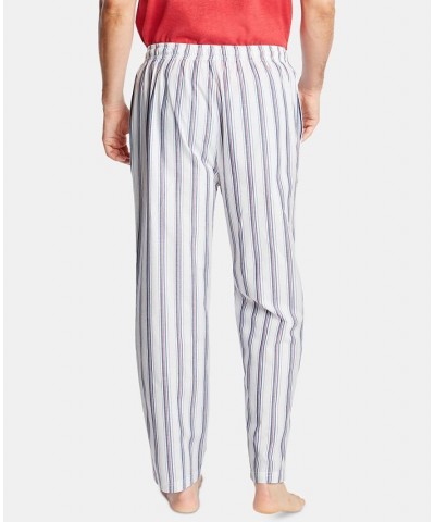 Men's Cotton Striped Pajama Pants White $14.05 Pajama