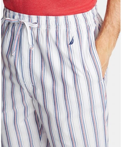 Men's Cotton Striped Pajama Pants White $14.05 Pajama