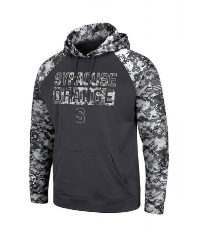 Men's Charcoal Syracuse Orange OHT Military-Inspired Appreciation Digi Camo Big and Tall Pullover Hoodie $41.24 Sweatshirt