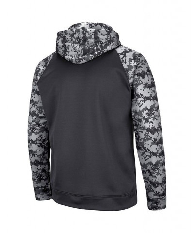 Men's Charcoal Syracuse Orange OHT Military-Inspired Appreciation Digi Camo Big and Tall Pullover Hoodie $41.24 Sweatshirt