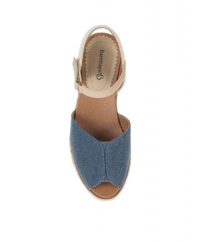 Women's Odetta Peep-Toe Wedge Espadrille Sandals PD02 $38.25 Shoes