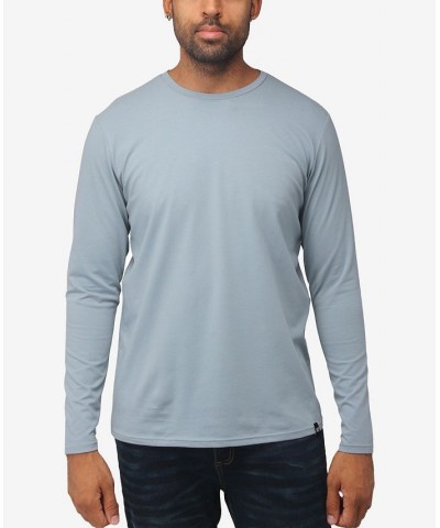 Men's Soft Stretch Crew Neck Long Sleeve T-shirt PD09 $19.60 T-Shirts