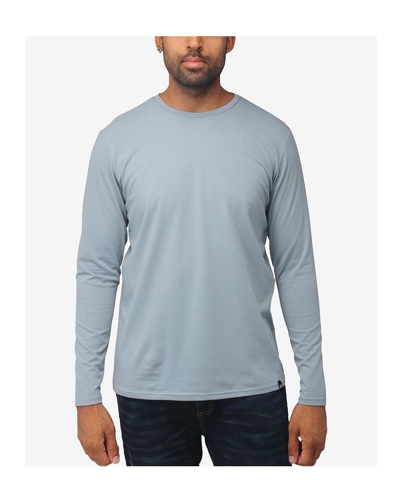 Men's Soft Stretch Crew Neck Long Sleeve T-shirt PD09 $19.60 T-Shirts