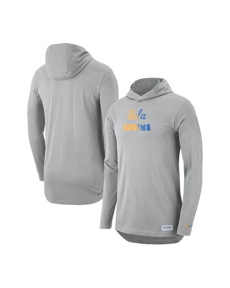 Men's Gray UCLA Bruins Campus Performance Hoodie Long Sleeve T-shirt $25.80 T-Shirts