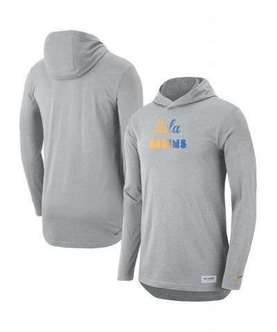 Men's Gray UCLA Bruins Campus Performance Hoodie Long Sleeve T-shirt $25.80 T-Shirts