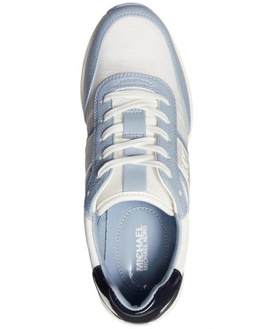 Women's Mabel Trainer Lace-Up Sneakers Blue $56.99 Shoes