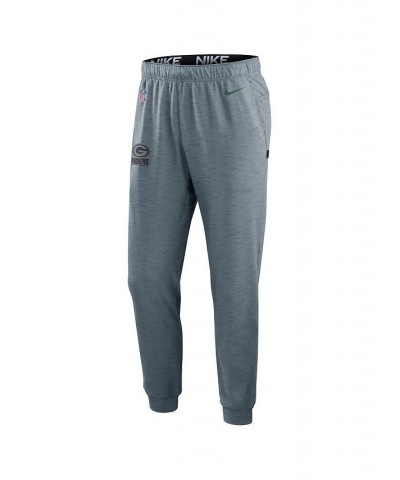 Men's Heather Gray Green Bay Packers Sideline Pop Player Performance Lounge Pants $43.00 Pajama