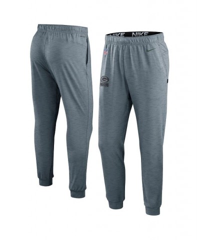 Men's Heather Gray Green Bay Packers Sideline Pop Player Performance Lounge Pants $43.00 Pajama