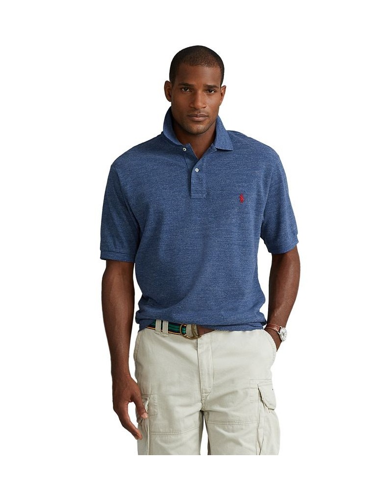 Men's Big & Tall Classic-Fit Cotton Mesh Polo Classic Royal Heather $55.20 Polo Shirts