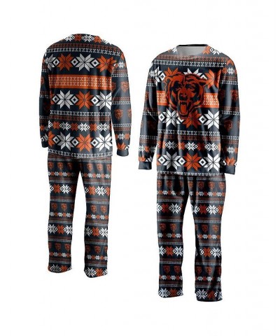 Men's Navy Chicago Bears Ugly Pajama Set $26.00 Pajama