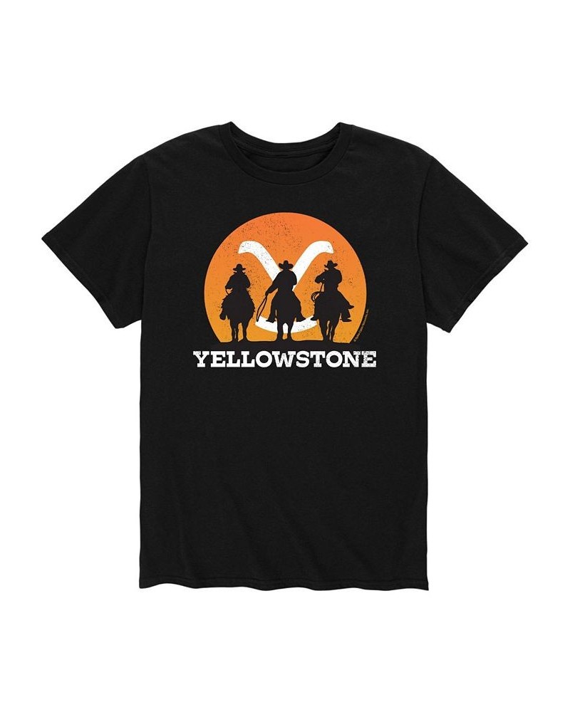 Men's Yellowstone Cowboy Sunset T-shirt $16.10 T-Shirts