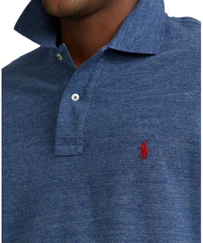 Men's Big & Tall Classic-Fit Cotton Mesh Polo Classic Royal Heather $55.20 Polo Shirts