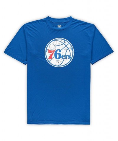 Men's Royal Philadelphia 76ers Big and Tall Ethos T-shirt and Pants Sleep Set $32.99 Pajama