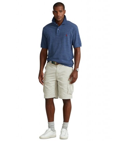 Men's Big & Tall Classic-Fit Cotton Mesh Polo Classic Royal Heather $55.20 Polo Shirts