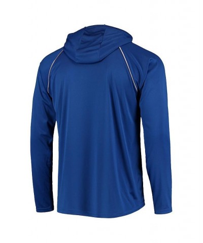 Men's Royal Indianapolis Colts Throwback Raglan Hoodie Long Sleeve T-shirt $32.50 T-Shirts