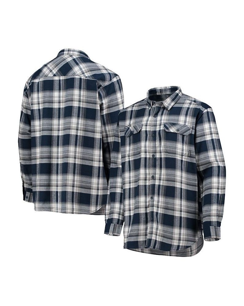 Men's Navy, White Dallas Cowboys Flare Gun Omni-Wick Button-Up Long Sleeve Shirt $34.50 Shirts