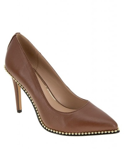 Women's Holli Chain Pump Brown $54.74 Shoes