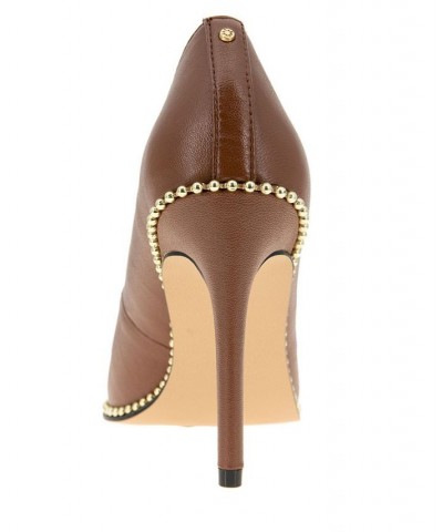 Women's Holli Chain Pump Brown $54.74 Shoes