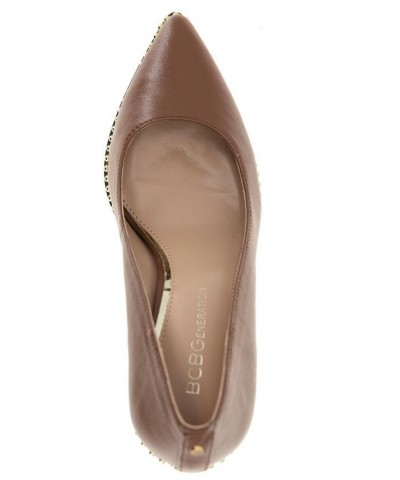 Women's Holli Chain Pump Brown $54.74 Shoes