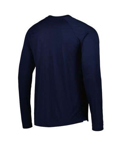 Men's Navy Ole Miss Rebels Spotlight Raglan Performance Long Sleeve T-shirt $37.79 T-Shirts