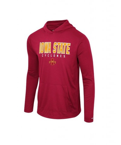 Men's Cardinal Iowa State Cyclones Team Color Rival Hoodie Long Sleeve T-shirt $32.90 T-Shirts