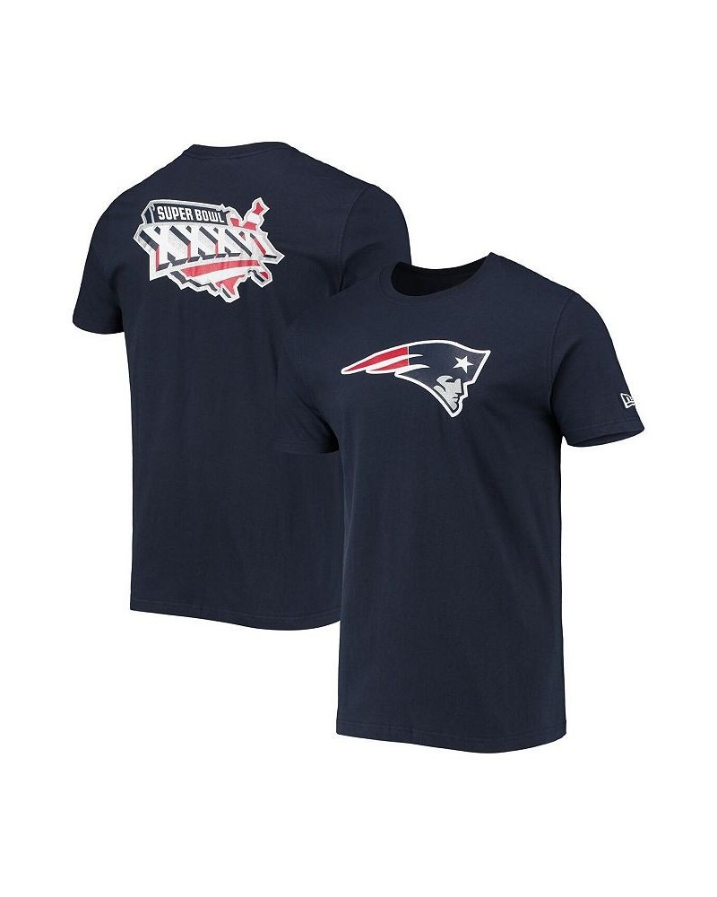 Men's Navy New England Patriots Patch Up Collection Super Bowl XXXVI T-shirt $23.39 T-Shirts